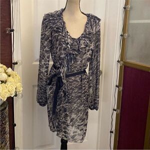 Sisley Abstract Patterned Dress, M